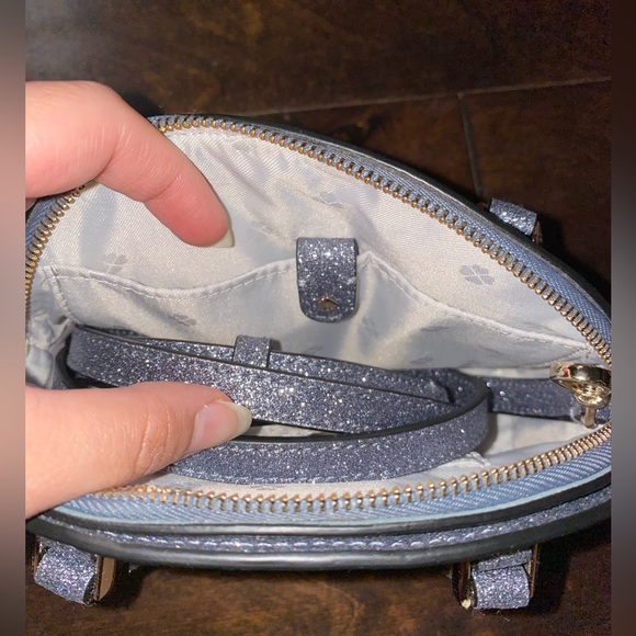 Kate Spade Mini Glitter Satchel with Crossbody Strap - Picture 8 of 10